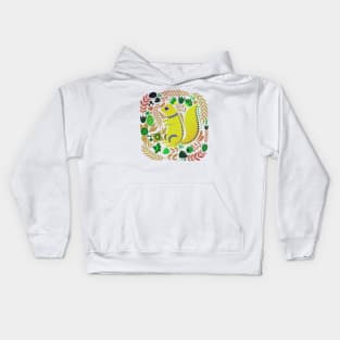 Squirrel Forest Animal Design Kids Hoodie